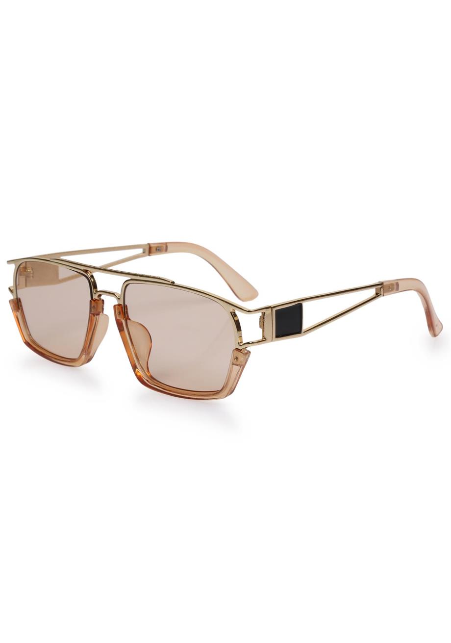 Angel Eyes Nude Camlı Bej Çerçeveli Unisex Güneş Gözlüğü AE0918C6