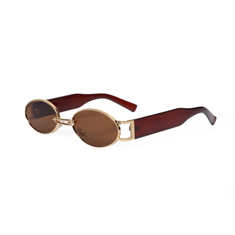 Angel Eyes Oval Kahverengi Unisex Güneş Gözlüğü