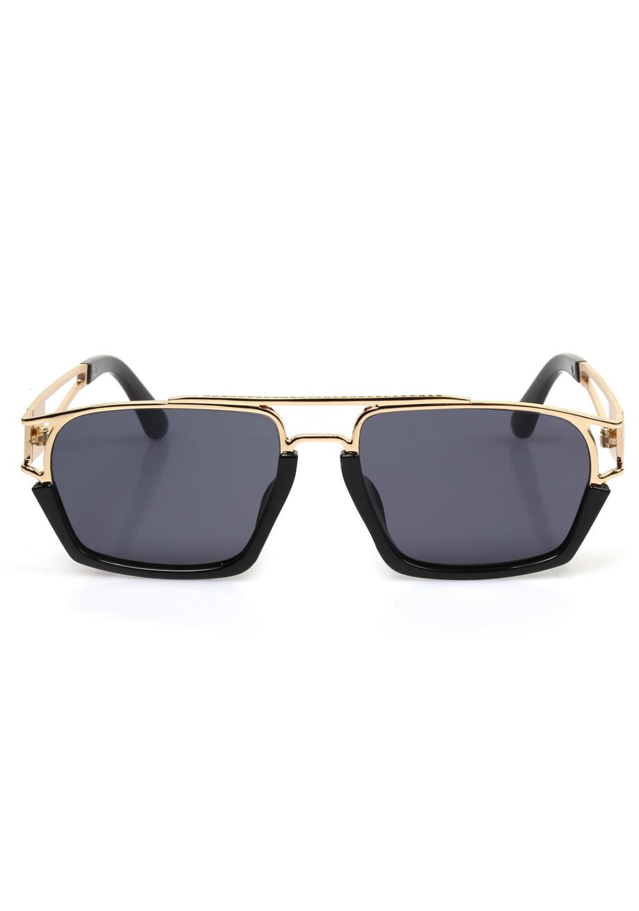 Angel Eyes Siyah Camlı Siyah-Gold Çerçeveli Unisex Güneş Gözlüğü AE0918C7-1