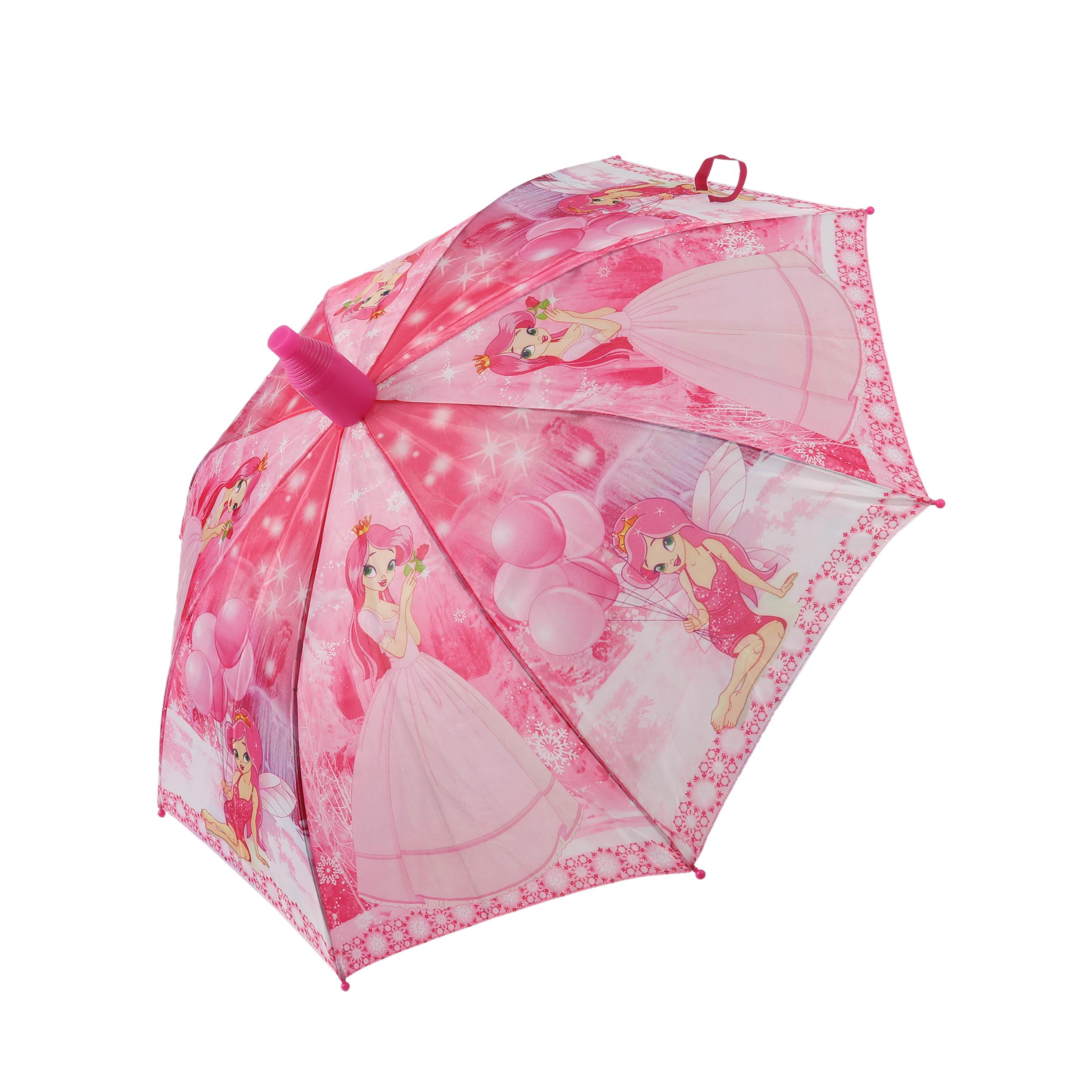 Bardaklı Korumalı Düdüklü Pembe Prenses  Desenli 8 Telli 