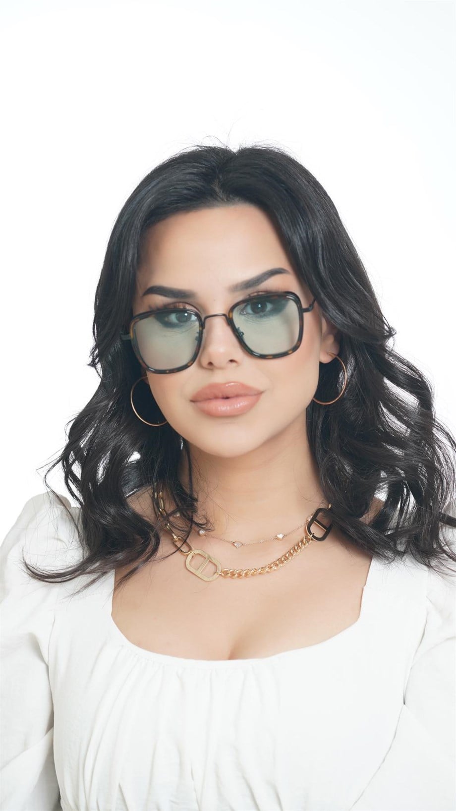 Dikdörtgen Kamuflaj Desenli Unisex Güneş Gözlüğü AE2008C8B4474
