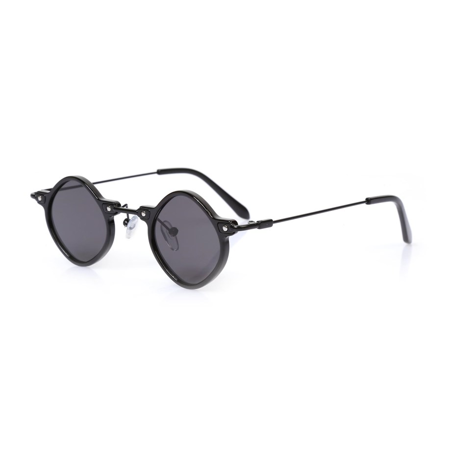 Geometrik Siyah Çerçeveli Unisex Güneş Gözlüğü AE-2164C2