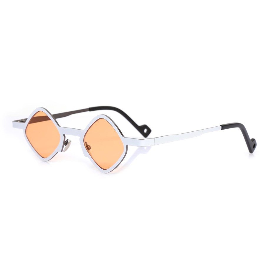 Geometrik Turuncu Çerçeveli Unisex Güneş Gözlüğü AE-7033C21
