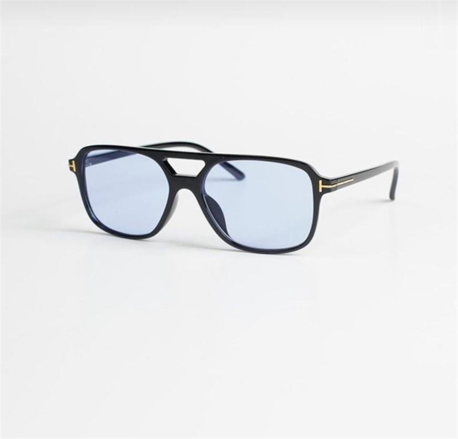 Kemik Çerçeve Mavi Cam Unisex Güneş Gözlüğü YW-3885C1