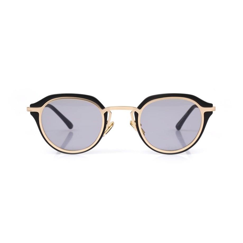 Oval Siyah Kemik Çerçeve Unisex Güneş Gözlüğü