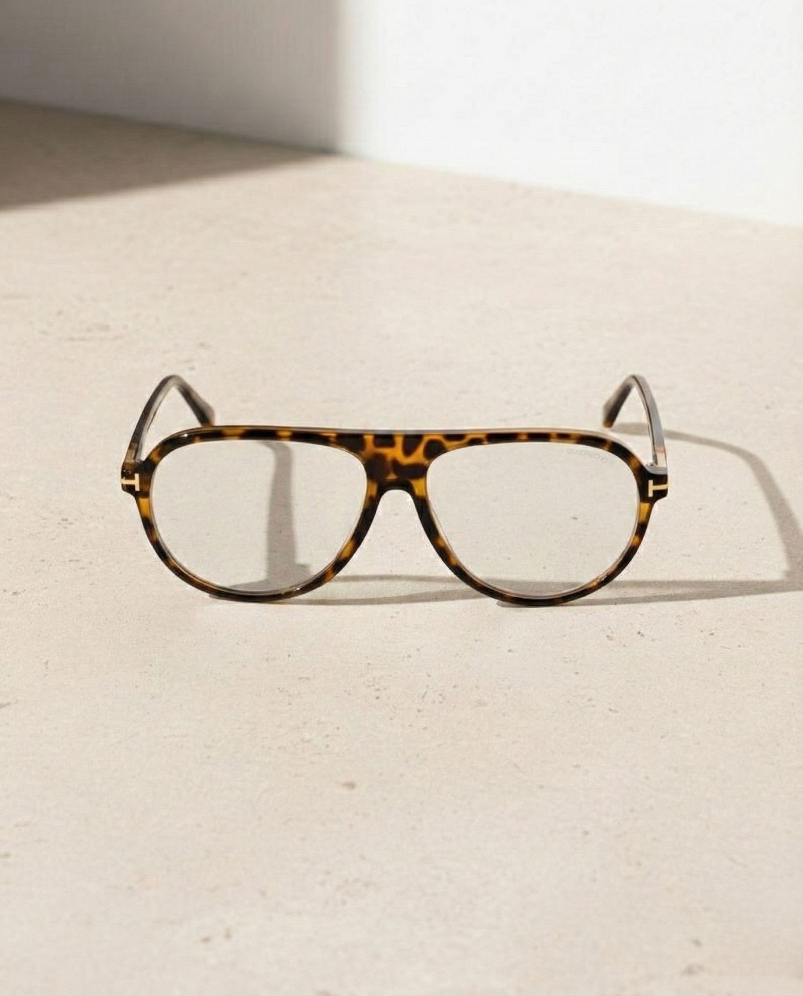 Retro Pilot Leopar Desen Güneş Gözlüğü Mavi Işık Koruyuculu Cam