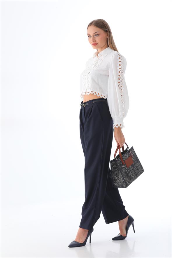 ATTORNEY LACİVERT PANTALON