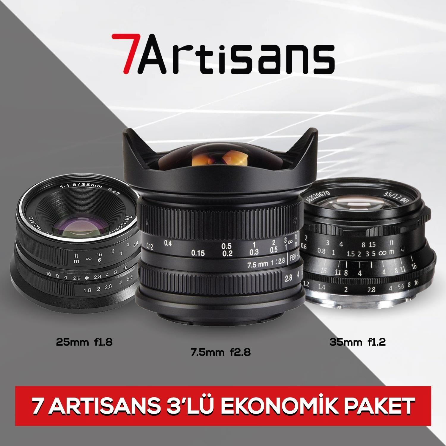 7artisans APS-C Uyumlu 3'lü Avantaj Paketi (Fuji FX Mount)