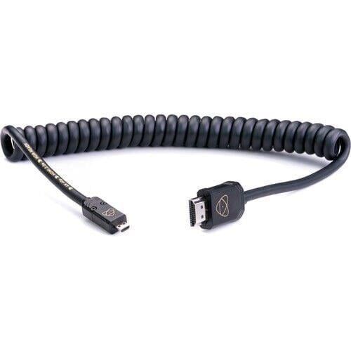 Atomos ATOM4K60C2 – AtomFLEX HDMI (Type-A) Erkek – Micro-HDMI (Type-D) Erkek Sarmal Kablo (40–80 cm)