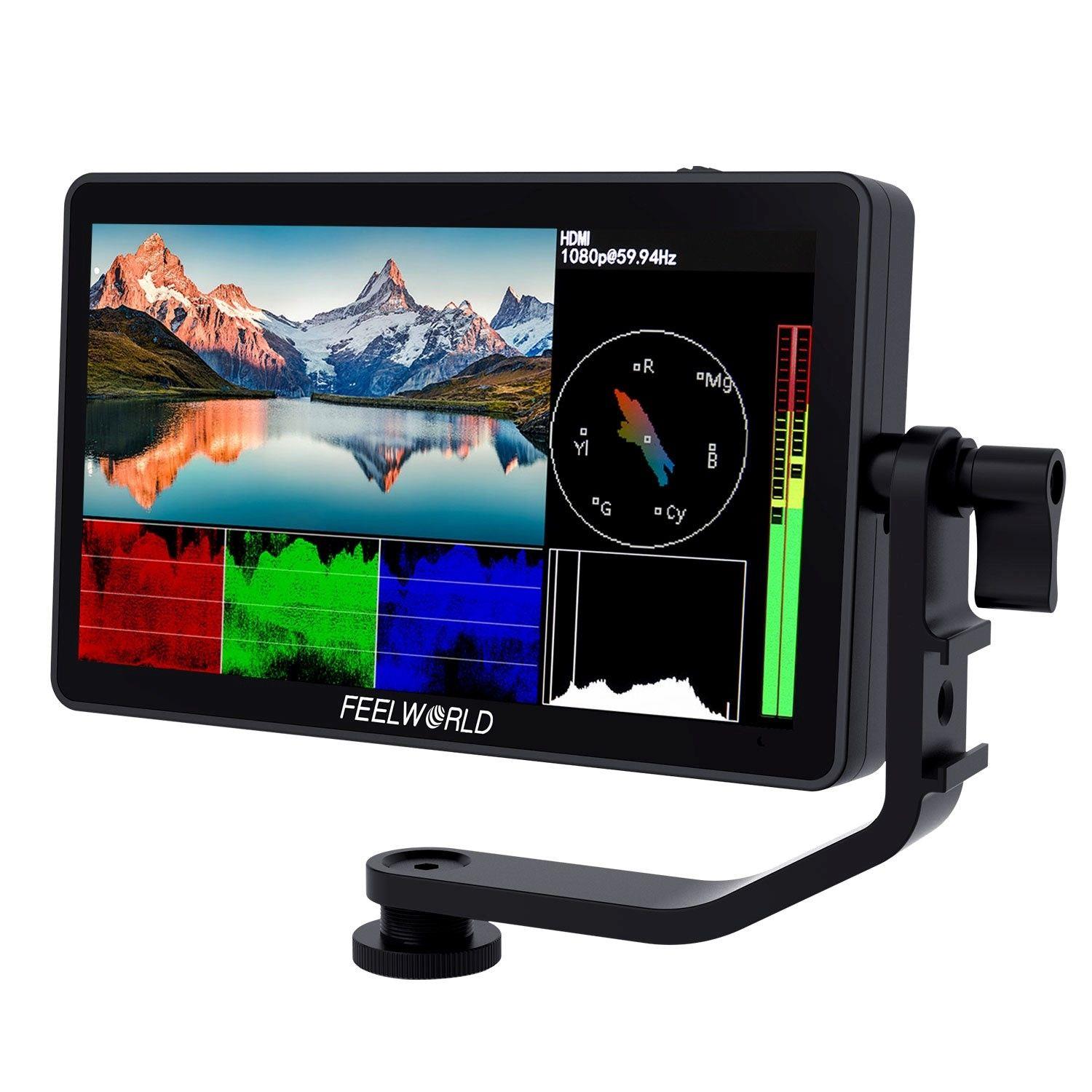 FEELWORLD F6 PLUS 6 inç  3D LUT Kamera  Alan Monitörü 1920x1080 HD 4K HDMI
