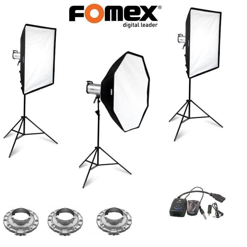 Fomex E-600-400 w/s Paraflash 3' lü Set