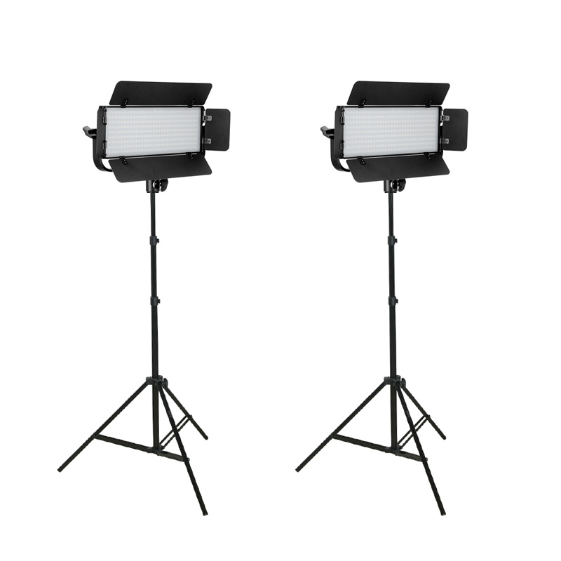 GDX CF-300C BiColor Mobil 2'li Sürekli Video Panel Led Işık Seti