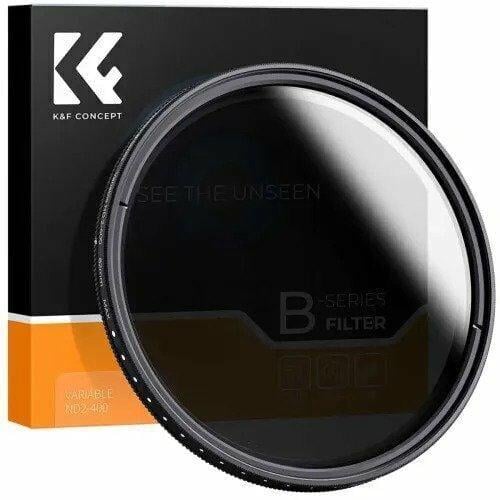 K&F Concept 46mm B-SERIES ND2-ND400 (1 ile 9 Stop) ND Filtre