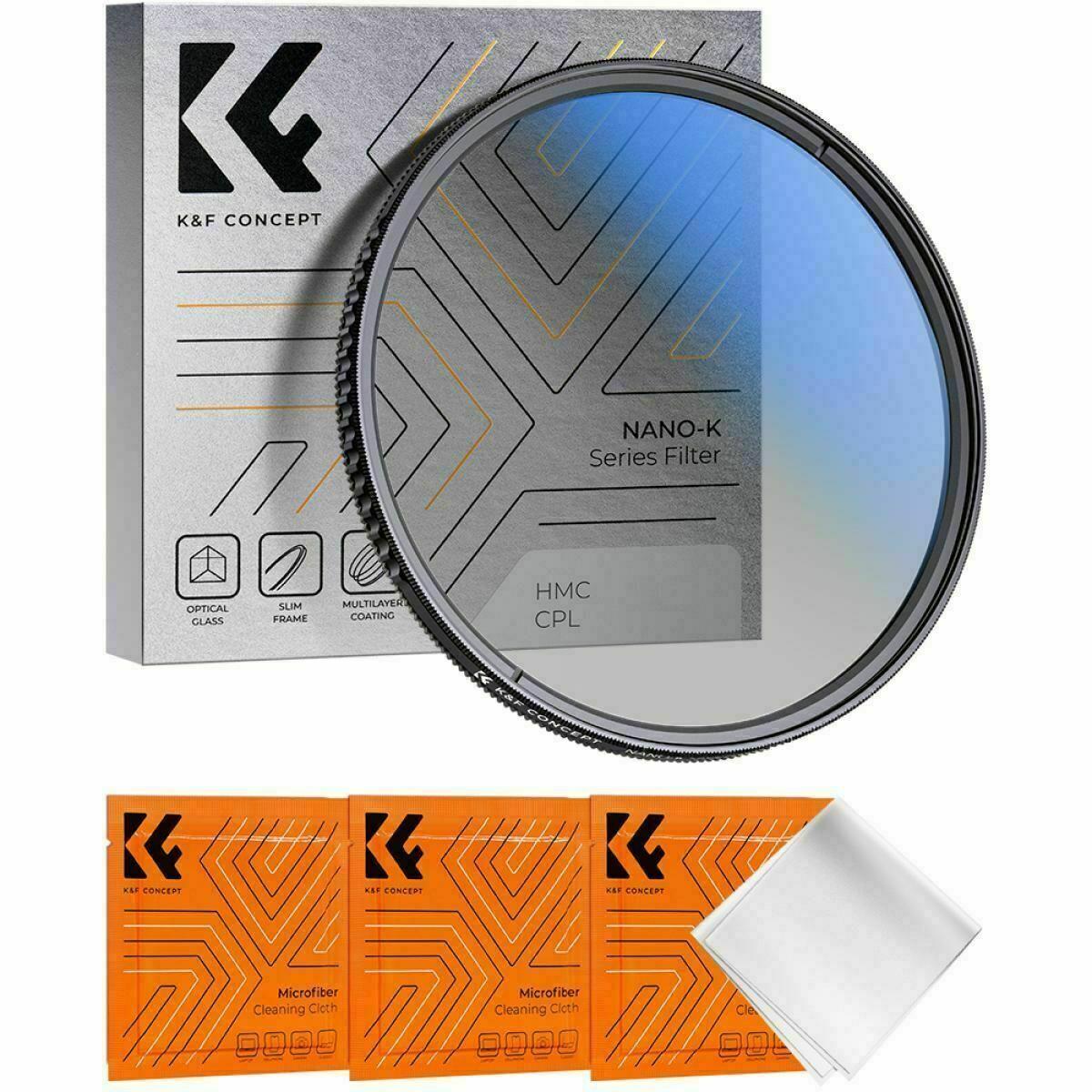 K&F Concept 52mm Polarize Cam Filtre Ultra İnce Çok Kaplamalı(Kopya)