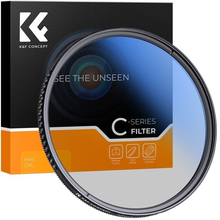 K&F Concept NANO-C Serisi 67mm HMC-CPL Filtre  Slim