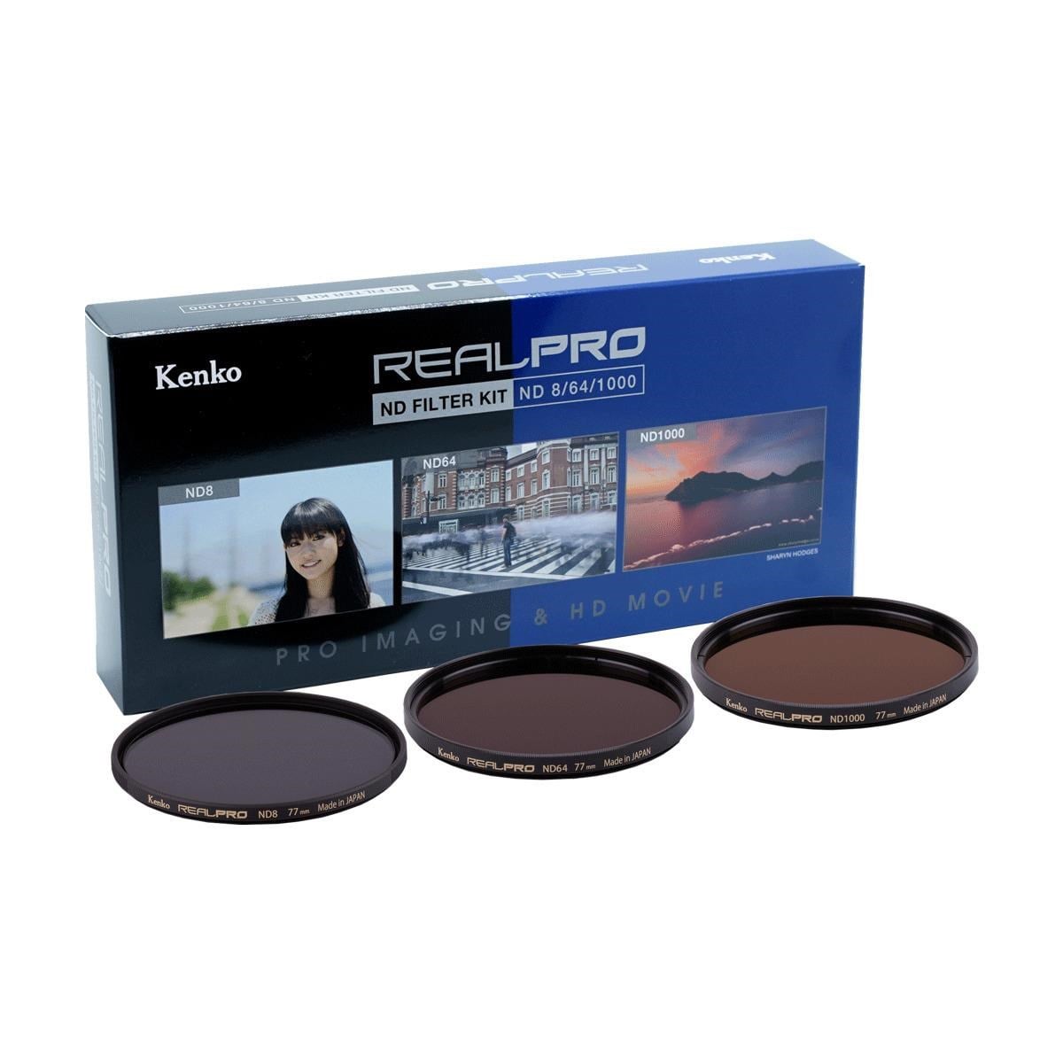 Kenko 62 mm Real Pro ND Filtre Seti (ND8, ND64, ND1000)
