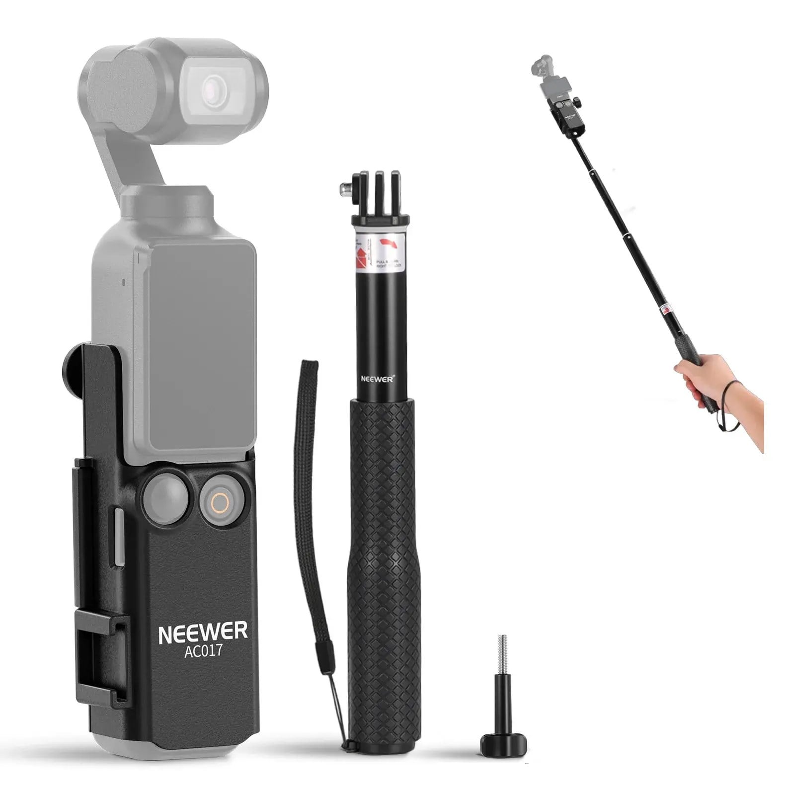 NEEWER GP-59 DJI Osmo Pocket 3 Uzatma Adaptör Kiti