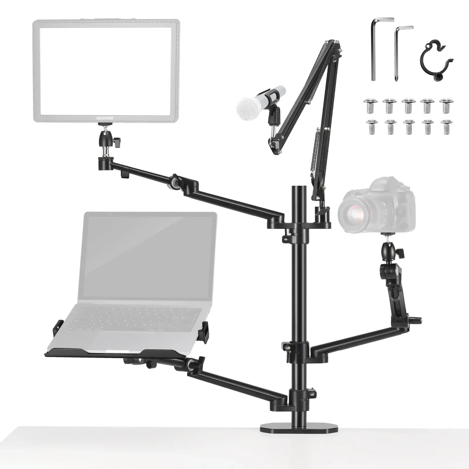 Neewer DS007 Dört Kollu Masaüstü Yayıncı Standı