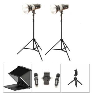 PDX LP200 Bİ PRO LED Sarı-Beyaz Işık İkili Canlı Yayın Kiti