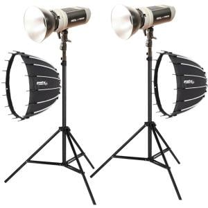 PDX LP200 Bİ PRO LED Sarı-Beyaz Işık İkili Ayaklı, 90cm Softbox lı Set