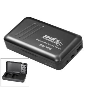 PDX Plus for Sony NP-FW50 İkili Şarj ve SD Kart Kutusu