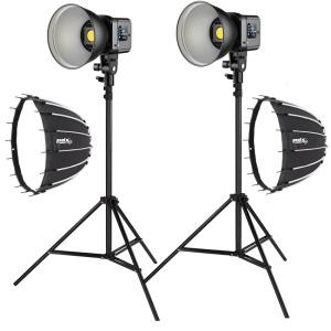 PDX SD80D Bi-Color İkili LED Işık, 70cm Softboxlı, Ayaklı Set