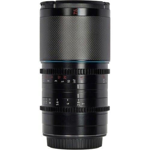 Sirui Saturn 75mm T2.9 1.6x Full-Frame Karbon Fiber Anamorfik Lens (E Mount, Mavi Flare)