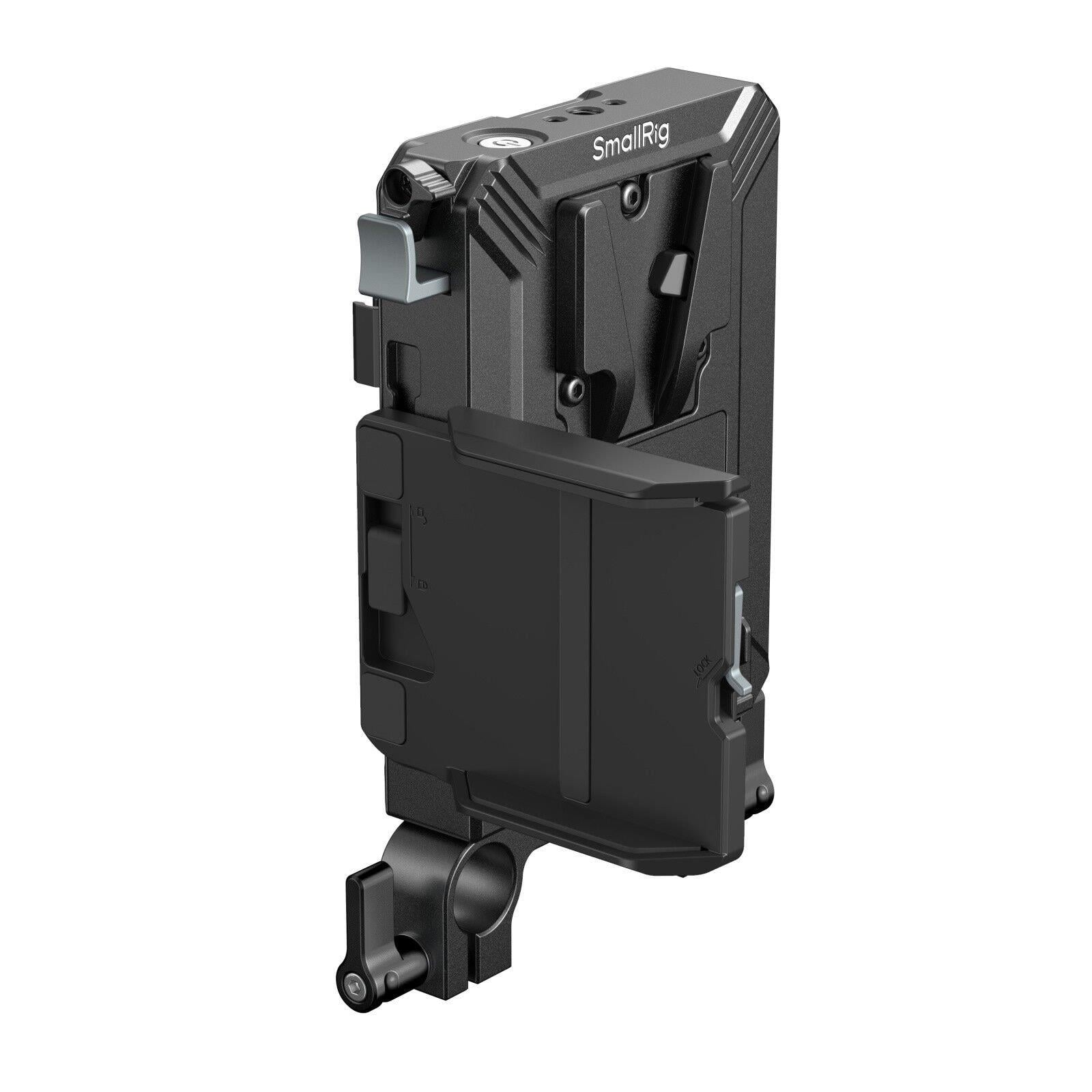 SmallRig 5226 V-Mount Pil Montaj Plakası Kiti 15 mm LWS Rob Borulu