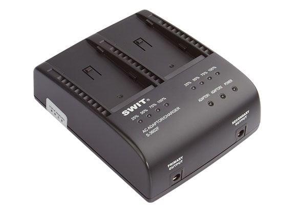 Swit S-3602F 2-ch SONY NP-F Batarya Şarj Cihazı ve Adaptör