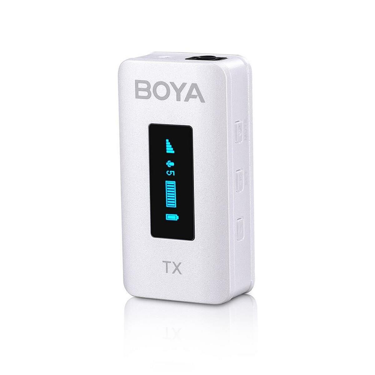 Boya BY-XM6-K2W Kablosuz İkili Yaka Mikrofonu Beyaz