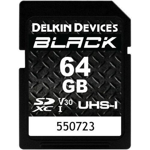 Delkin Devices 64GB BLACK UHS-I v30 SDXC Hafıza Kart