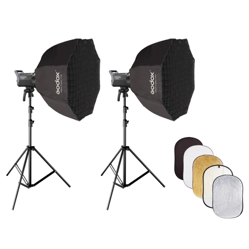 Godox LA-200D 2'li LED Video Işığı Kiti