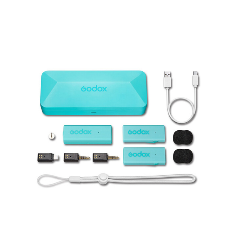 Godox MoveLink Mini Kablosuz Mikrofon Kit2 (Apple Uyumlu/Yeşil)