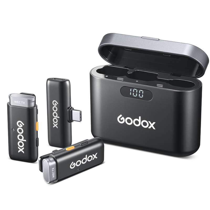 Godox WES1 Kit2 İkili Kablosuz Mikrofon (Apple Uyumlu)