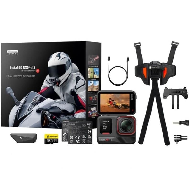 Insta360 Ace Pro 2 Aksiyon Kamerası Motorcycle Bundle