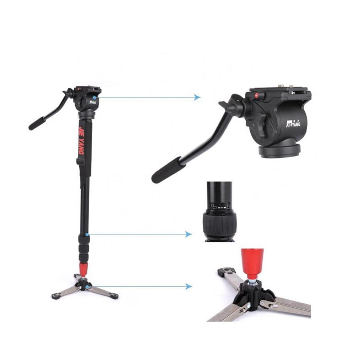 Jieyang 0507A Video Monopod 220cm