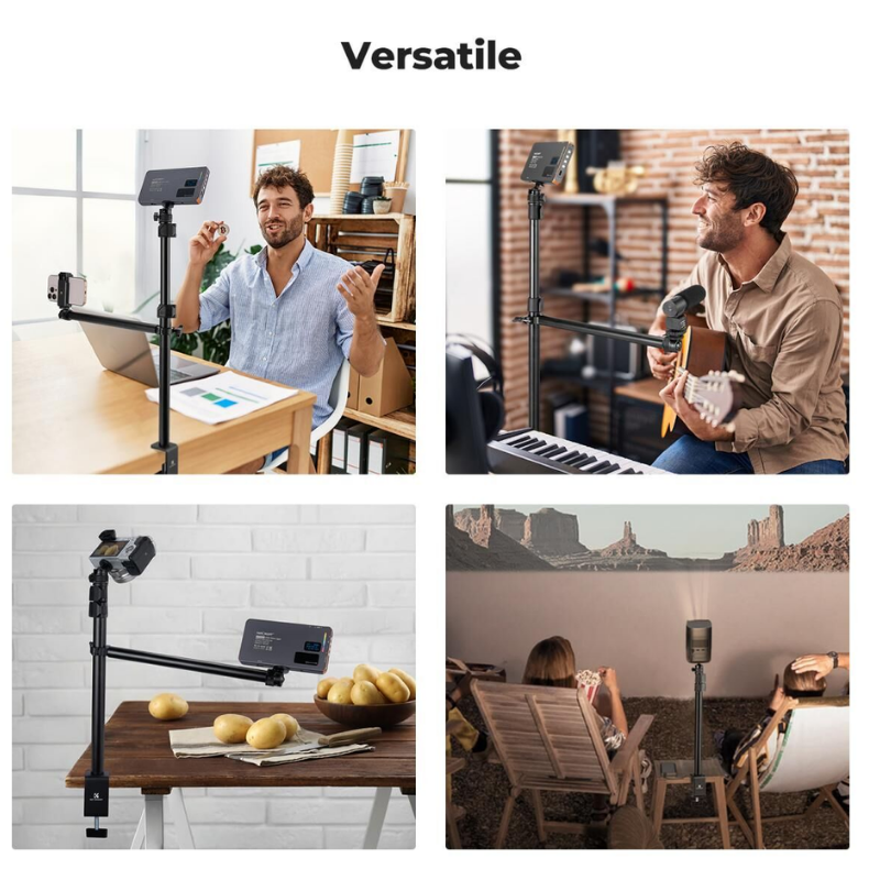 K&F Concept Kamera ve Telefon Masaüstü Montaj Standı