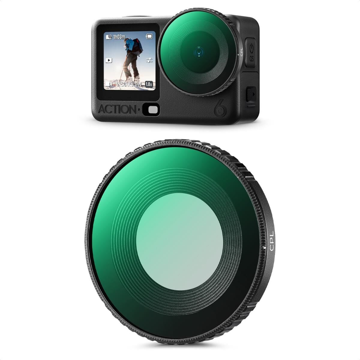 K&F Concept Osmo Action 6 CPL Filtre