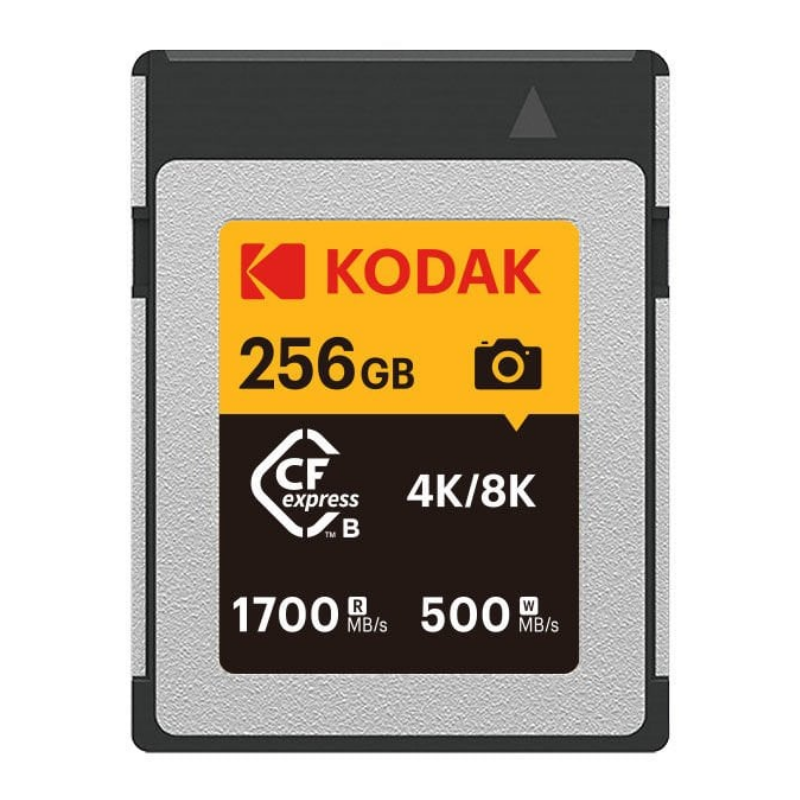 Kodak 256GB CF Express Type B 2.0 Hafıza Kartı (1700MB/s - 500MB/s)