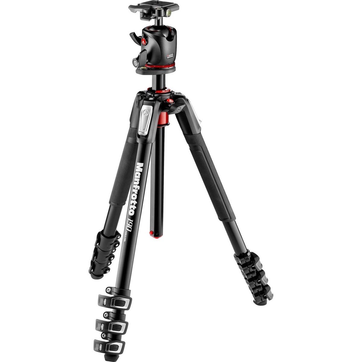 Manfrotto MK190XPRO4-BHQ2 Alüminyum Tripod 4 Sekme + MHXPRO-BHQ2 Başlıklı Kit