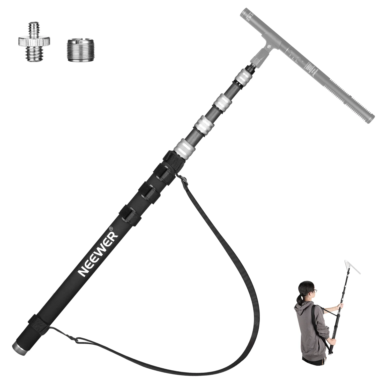 NEEWER Yükseltilmiş MS-300C Mikrofon Bom Direği