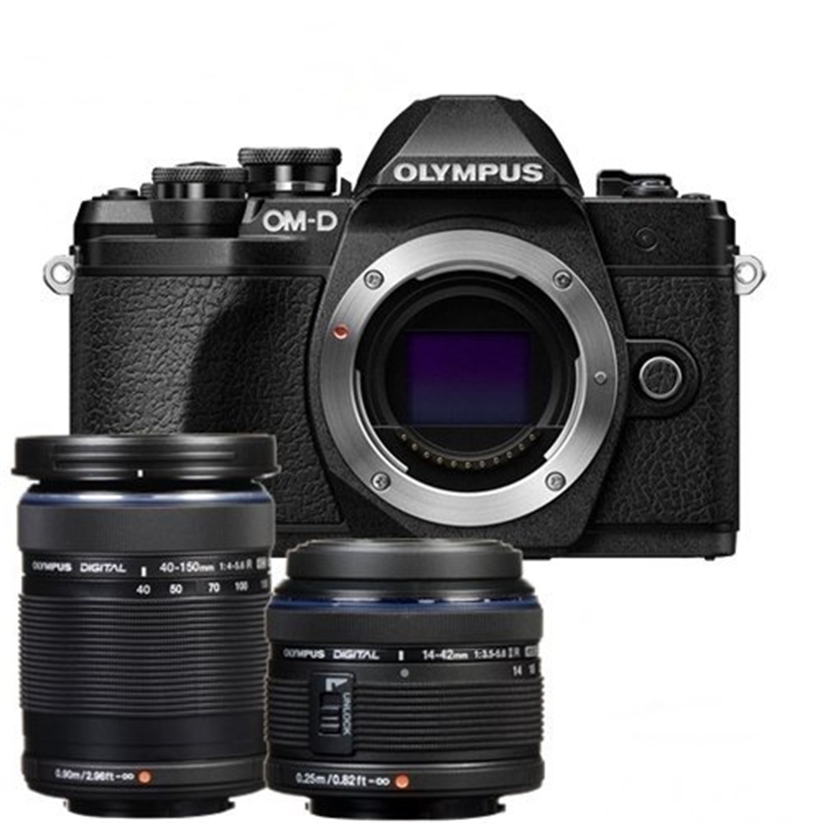 Olympus OM-D E-M10 Mark III 14-42mm II R + 40-150mm Kit (Black)