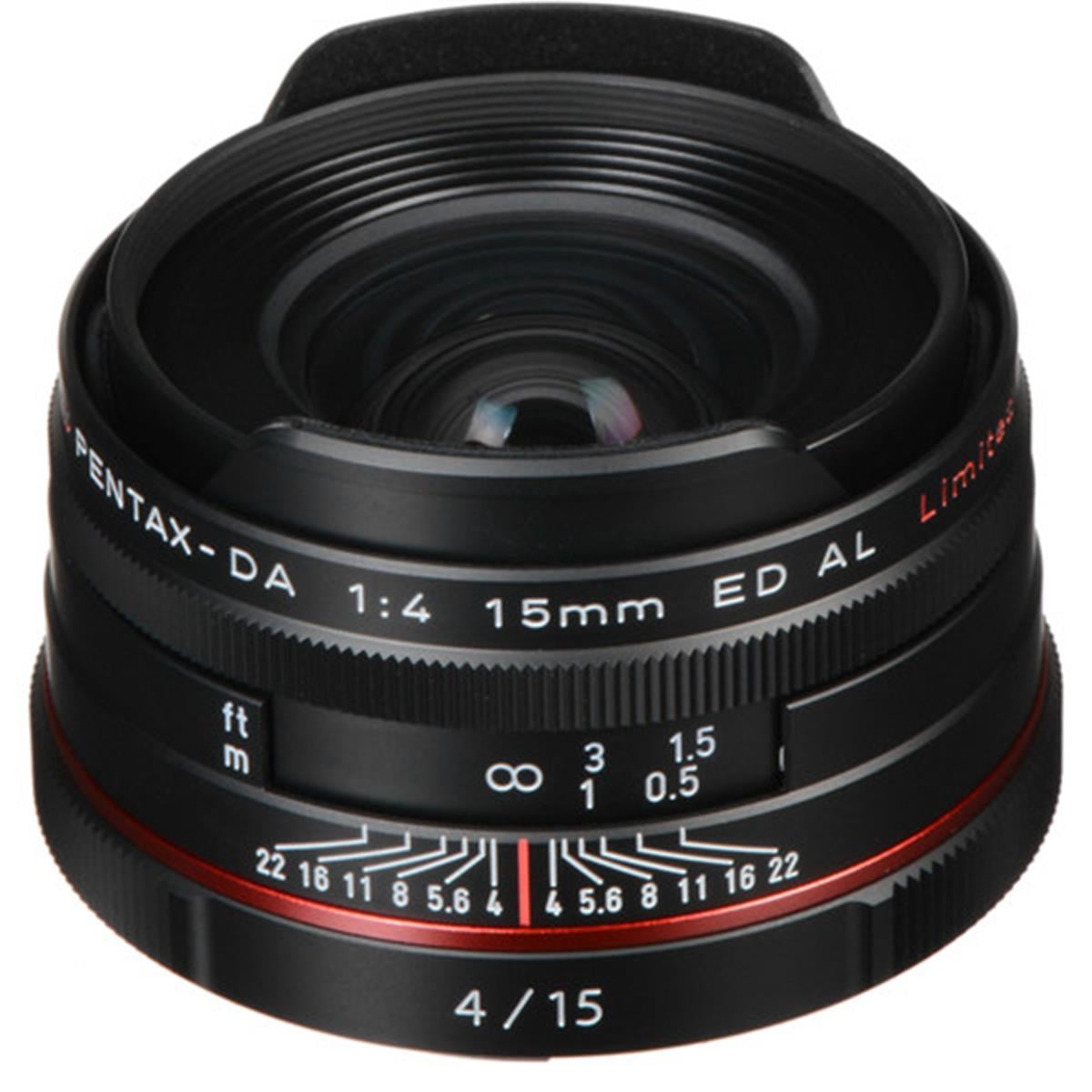 Pentax HD DA 15mm f/4 ED AL Sınırlı Lens (Siyah)