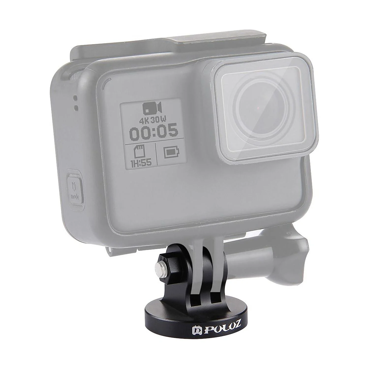 PULUZ 1/4 İnç Tripod Adaptörü Aksiyon Kamera CNC (Siyah)