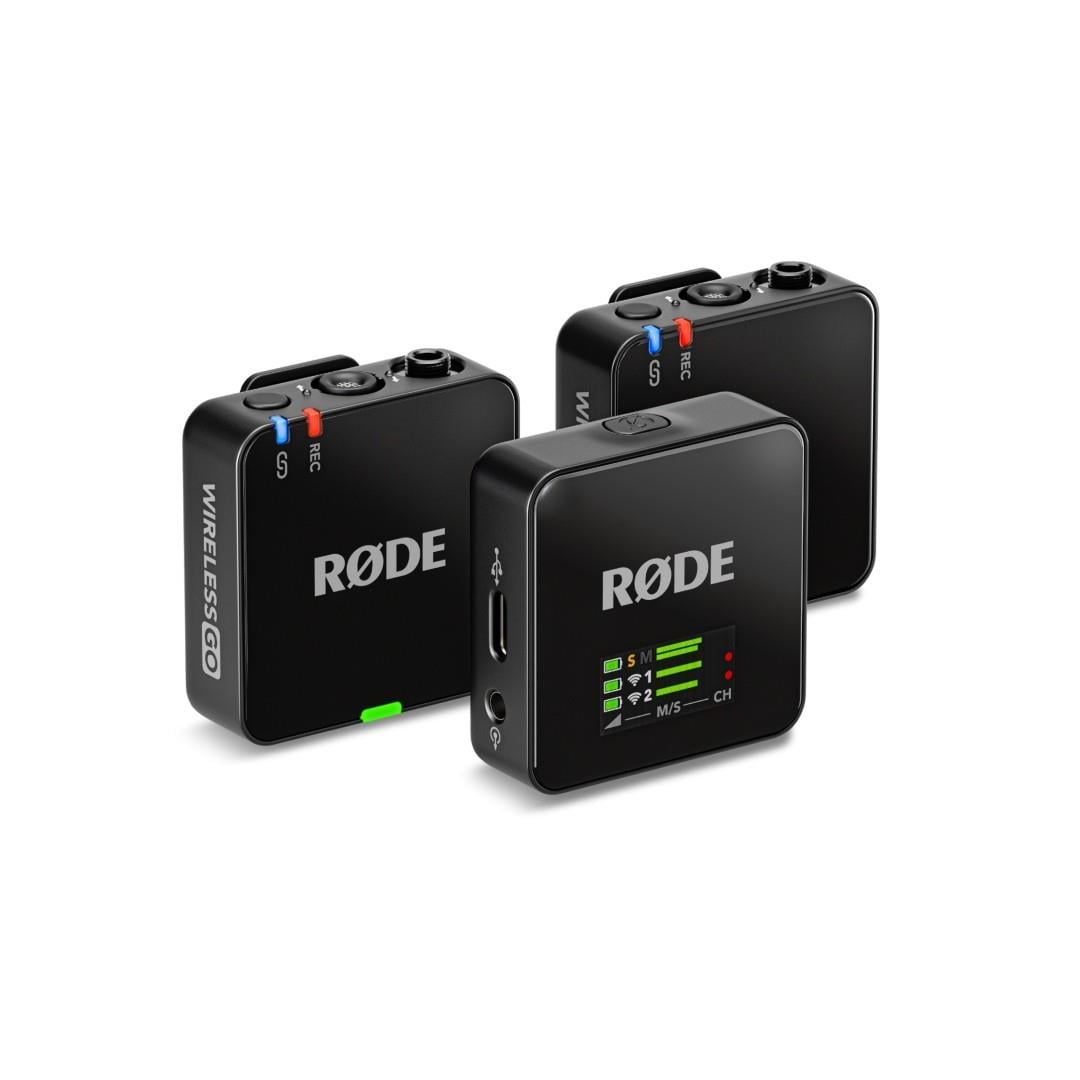 Rode Wireless GO (Gen 3) 2 Kişilik Kablosuz Yaka Mikrofonu, 32-Bit Ses Kayıt Cihazı
