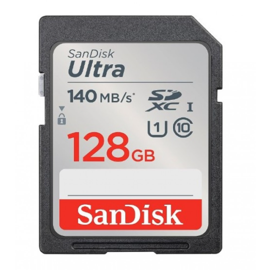 SanDisk 128GB Ultra 140Mb/s UHS-I SDXC Hafıza Kartı
