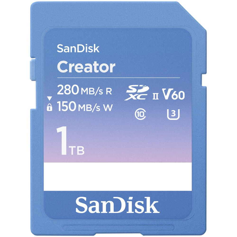 SanDisk 1TB Extreme PRO UHS-II SDXC 280MB/s V60 Hafıza Kartı