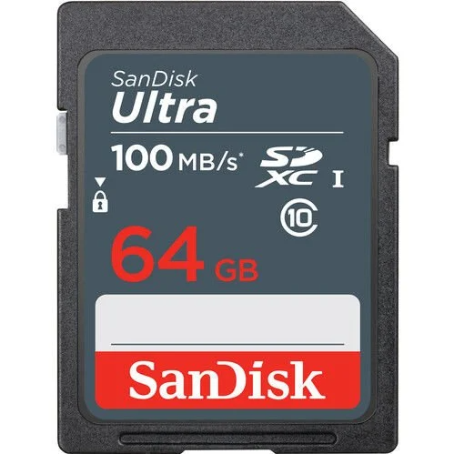 SanDisk 64GB Ultra SD Hafıza Kartı (100 mb/s)