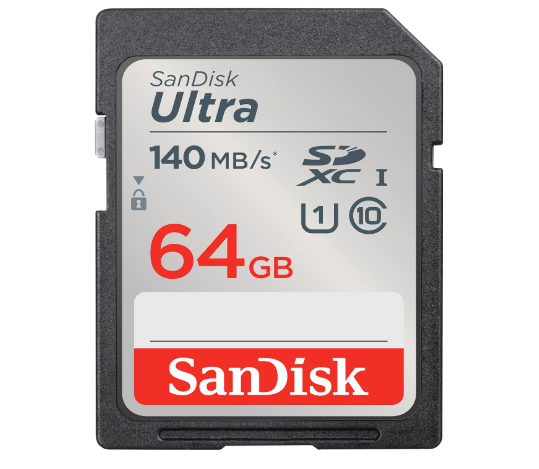 SanDisk 64GB Ultra UHS-I SDXC 140 MB/sn Hafıza Kartı