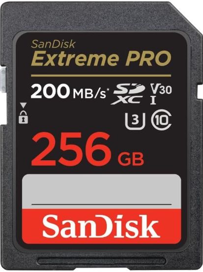 Sandisk Extreme Pro 256 GB SDHC Hafıza Kartı (200MB/S)